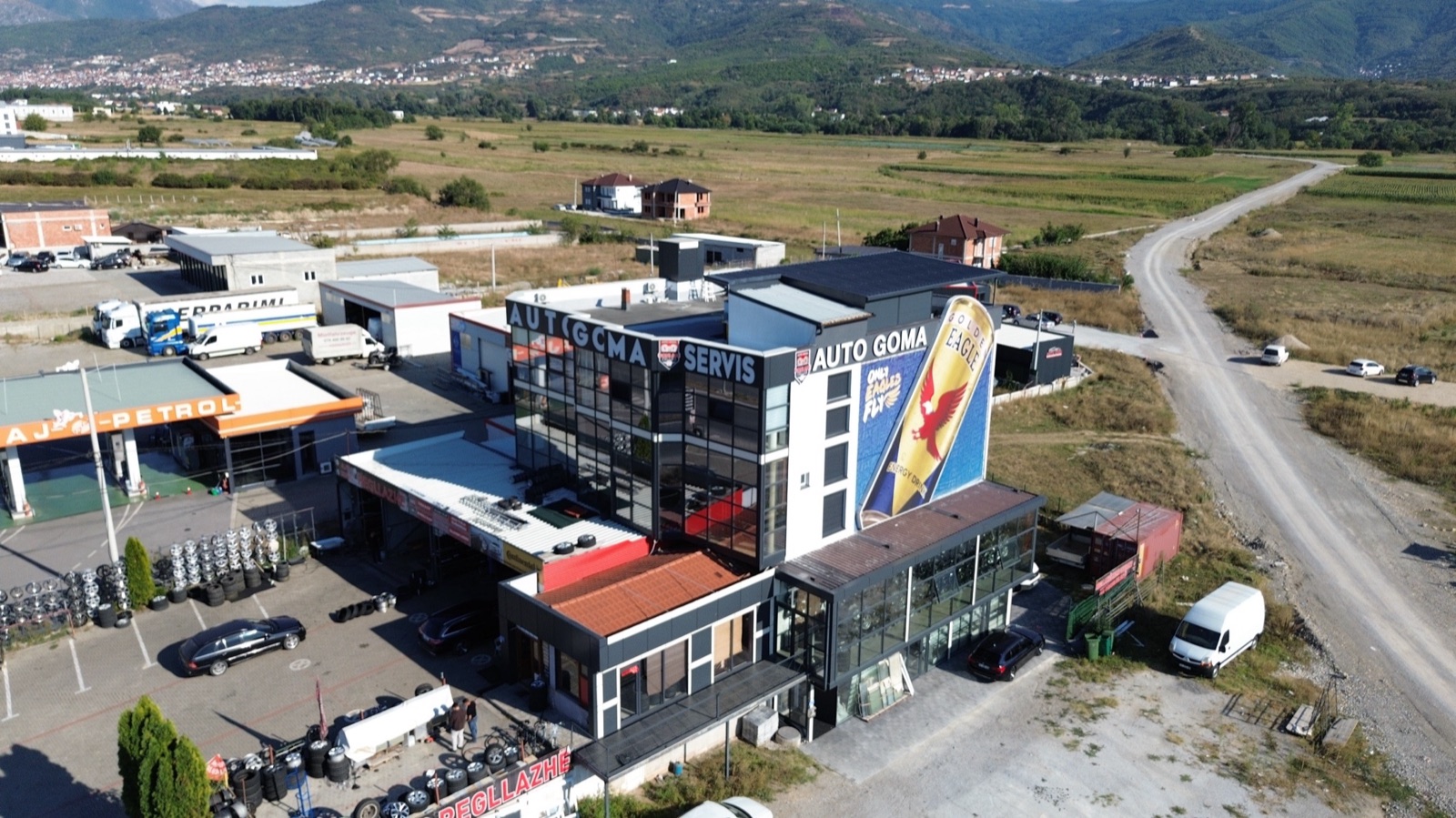 Pamje e lartë ajrore e vendndodhjes